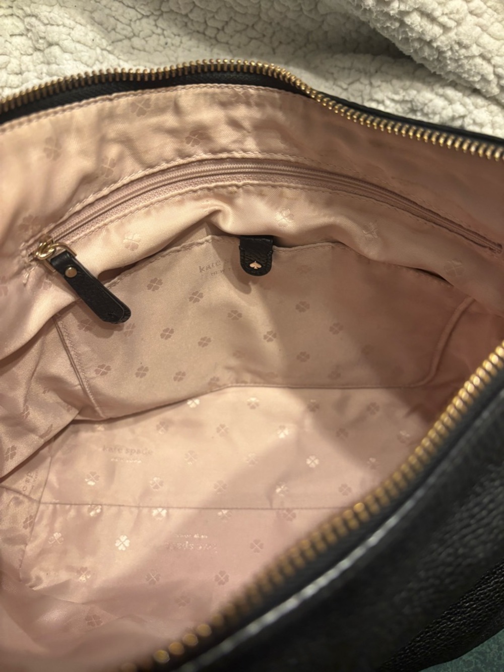 kate spade Minimalist Black Pebbled Leather Crossbody Bag - Picture 6 of 10